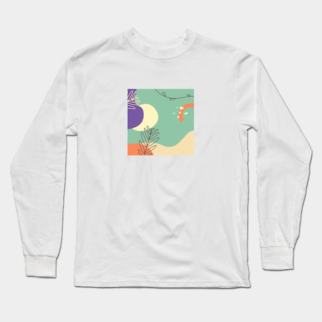 Botanical Abstracts #4 Long Sleeve T-Shirt by Danny Afy